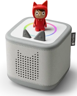 TONIES Toniebox 2 Starter Set Mondgrau Mit Kreativ-Tonie Rot